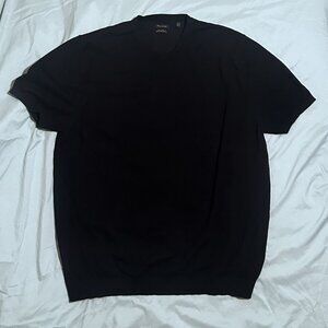 Porter & Ash Women’s Luxury Knit Short Sleeve Top-Black-XXL